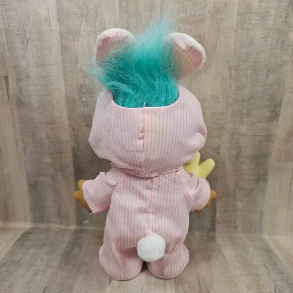 Troll Easter Bunny Russ Doll Bunny Blue Hair - Picture 3 of 9